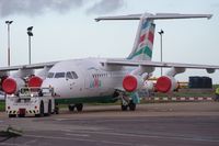 EI-RJM @ EGSH - Under tow. - by Graham Reeve