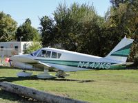 N447KS @ AJO - Parked on the grass with for sale sign on props - by Helicopterfriend