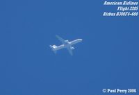 UNKNOWN @ NONE - American Airbus headed over North Carolina
