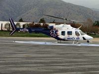 N427MA @ POC - Setting on the compass area south of runway 26L - by Helicopterfriend