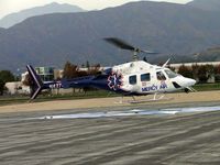N427MA @ POC - Repositioning the helicopter - by Helicopterfriend