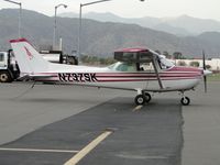 N737SK @ POC - Tied down and parked in transient parking southeast of the fueling station - by Helicopterfriend
