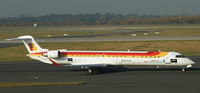 EC-JZU @ EDDL - Air Nostrum (Iberia Regional cs. and Galicia sticker), on the Taxiway at Düsseldorf Int´l (EDDL) - by A. Gendorf