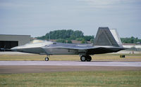 06-4108 @ EGVA - USAF F-22A Raptor, assigned to the 525 FS, seen here on the runway of RAF Fairford during the departure day of the RIAT 2010. - by Nicpix Aviation Press/Erik op den Dries