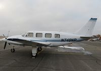 N748NP @ KAXN - Piper PA-31-310 Navajo on the line. - by Kreg Anderson