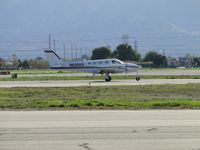 N6305X @ CNO - Settling down and starting rollout after landing - by Helicopterfriend
