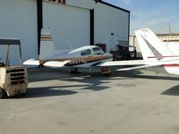 N9574L @ CNO - Parked and being worked on - by Helicopterfriend