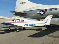 N5686S @ CNO - Parked by the old, big birds near the middle of the airport - by Helicopterfriend