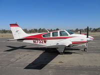 N1732W @ KTLR - Salinas, CA based 1972 Beech 95-B55 Baron @ Tulare, CA - by Steve Nation