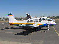 N6249Y @ KTLR - Madera, CA-based 1966 Piper PA-23-250 Aztec @ Tulare, CA for International Ag Expo - by Steve Nation