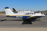 N6249Y @ KTLR - Madera, CA-based 1966 Piper PA-23-250 Aztec @ Tulare, CA for International Ag Expo - by Steve Nation