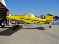 N7314R @ KTLR - Rare (in U.S.) Precissi Flying Service AT-501 in for maintenance at Valley Aircrafters Tulare, CA - by Steve Nation