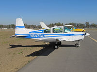 N5433L @ KTLR - Newman, CA-based 1973 Grumman American Aviation Corp AA-5 @ Tulare, CA for visit to nearby World Ag Expo - by Steve Nation