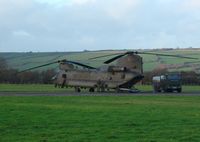 ZA675 @ EGFP - Coded AE of 7 Squadron RAF. Taking on fuel after using the adjacent RAF Pembrey Sands Air Weapons Range (EGOP). - by Roger Winser