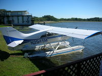 N294SM @ F57 - At Jack Brown's tied up next to the office - by Chris Brown