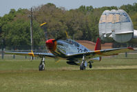 N1204 @ FA08 - Gently does it . . . Kermit Weeks brings INA THe Macon Belle in for a perfectlanding after an afternoon aerial display at Fantasy of Flight, Florida, USA. - by Mark J Kopczewski