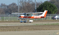 N6389G @ KTLR - Wasco, CA-based 1970 Cessna 150K touching down @ Tulare, CA - by Steve Nation