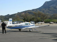 N7042V @ SZP - 1976 Mooney M20F EXECUTIVE, Lycoming IO-360 200 Hp - by Doug Robertson