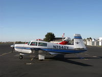 N7042V @ SZP - 1976 Mooney M20F EXECUTIVE, Lycoming IO-360-A&C 200 Hp - by Doug Robertson