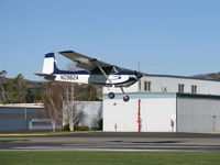 N2982A @ SZP - 1953 Cessna 180, Continental O-470-A 225 Hp, first year of production, landing Rwy 04 - by Doug Robertson