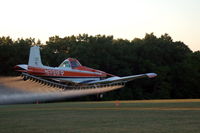 N731FP @ IA27 - Spraying for mosquitoes in preparation for the 2011 AAA/APM Invitational Fly-in at Antique Airfield near Blakesburg, IA - by BTBFlyboy