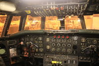 G-ALRX @ EGBP - cockpit view of Btitannia G-ALRX in the Bristol Aircraft Collection at Kemble - by Pete Hughes