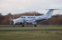 G-LIVY @ EGFH - Super King Air of Dragonfly Aviation Services arriving Runway 22 - by Roger Winser