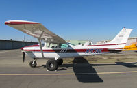N97AV @ KTLR - Highly modified 1979 Cessna 182Q with bush operations big wheels, canards on forward fuselage and 260 SE STOL titles on tail and 260HP Fuel injection by Peterson on nose @ Tulare, CA - by Steve Nation