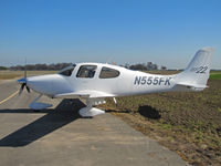 N555FK @ KTLR - Palo Alto, CA-based 2002 Cirrus Design SR22 photographed @ Tulare, CA - by Steve Nation