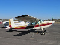 N9064Z @ KTLR - Riverside, CA based 1960 Cessna 180 photographed @ Tulare, CA - by Steve Nation