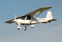 G-CDYT @ EGFH - Ikarus operated by Gower Flight Centre. On finals to Runway 28. - by Roger Winser