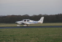 PH-PTS @ EHGG - Taxing to the flightclub NNAC after a VFR flight from Germany to homebase Eelde.