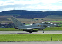 ZJ923 @ EGQL - 11sqn Typhoon lands back at Leuchars after its airshow display - by Mike stanners
