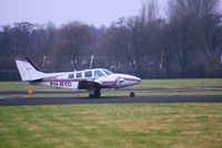 PH-BYD @ EHGG - PH-BYD backtracking the runway after an IFR flight.