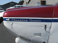 N7526J @ SZP - 1968 Piper PA-28R-180 CHEROKEE ARROW 180, Lycoming IO-360-B2E 180 Hp, cowl logo - by Doug Robertson