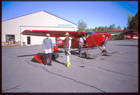 N333DG - Greg Antonini and John Kozloski preparing to board for a 24 night Denali expedition as part of the 1999 Bluegrass Express (Paul Daugherty, John Kozloski, Greg Antonini). - by Paul Daugherty