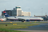 N278AY @ EGCC - US Airways Airbus A330-323 taxing Manchester Airport. - by David Burrell