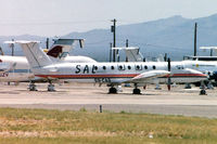 S9-CAG @ KMZJ - Scanned from a print (cropped). De-registered in April 2005, but seen here still wearing its S9-CAG in July '05. - by John Meneely