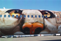 G-OPMN - fresh from paint-shop in Cougar livery (2000-01) - by Alan Pratt