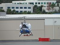 N449RC @ SEE - Lift off still facing the hanger - by Helicopterfriend