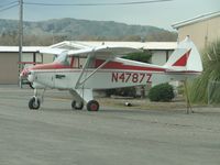 N4787Z @ AJO - Parked on the outside of the fence on the southside - by Helicopterfriend