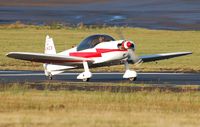 G-BKCX @ EGFH - Delightful Cap 10B back-tracking prior to departure Runway 28. - by Roger Winser