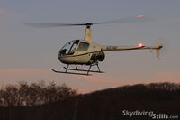 N27NE @ 7B9 - Sunset at Northeast Helicopters, Ellington, CT - by Dave G