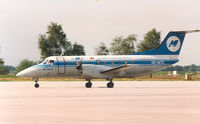 OO-MTD @ EHEH - Air Meuse , Belgian regional airline - by Henk Geerlings