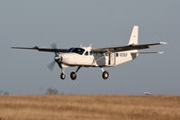 N208UP @ X4PE - Peterlee Parachute Club's Cessna 208B returning from a parachute drop at Shotton Colliery, Peterlee. - by Malcolm Clarke
