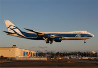 VQ-BLQ @ KPAE - KPAE/PAE Boeing 602 returns to KPAE after first flight over to KMWH and back. - by Nick Dean