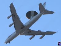 UNKNOWN @ LVS - E-3B Sentry (AWAC) Approaching Nellis about 5 miles out. Canon G5 Powershot, handheld @ 4x - by SkyNevada