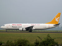 TC-ABB @ EHAM - Landing on runway R18 of Amsterdam Airport - by Willem Goebel