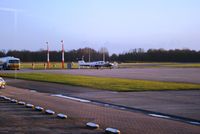 PH-SAM @ EHGG - At the fuel station on Eelde Airport.