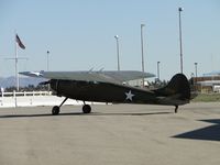 N9848A @ CNO - Preflighting and waiting for a Yak-52 to join up - by Helicopterfriend